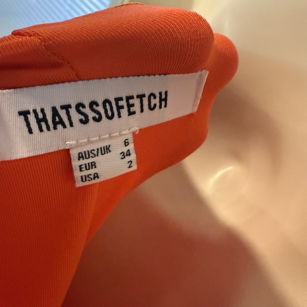 THATS SO FETCH Womens Maxi Skirt Pink Orange  Beach Sz 2‎ - Picture 7 of 9